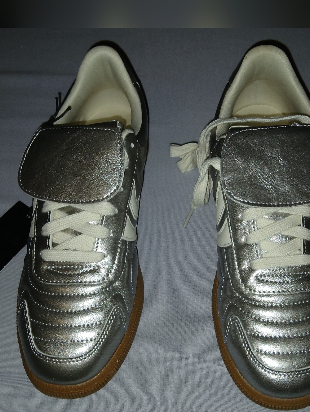Steve Madden Foldover Sneakers - Silver